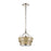 Atlas Lighting Marin 10.5'' Wide 1Lt Pendant, Polished Nickel/Brown