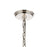 Atlas Lighting Marin 10.5'' Wide 1Lt Pendant, Polished Nickel/Brown