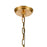 Atlas Lighting Marin 14'' Wide 1Lt Pendant, Satin Brass/White