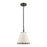 Atlas Lighting Marion 9''W 1Lt Pendant, Oil Rubbed Bronze/Natural