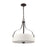 Atlas Lighting Market Square 18'' Wide 3Lt Pendant, Bronze/White