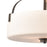 Atlas Lighting Market Square 18'' Wide 3Lt Pendant, Bronze/White