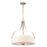 Atlas Lighting Market Square 18'' Wide 3Lt Pendant, Nickel/White