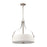 Atlas Lighting Market Square 18'' Wide 3Lt Pendant, Nickel/White