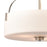 Atlas Lighting Market Square 18'' Wide 3Lt Pendant, Nickel/White