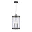 Atlas Lighting Mendoza 10.25'' Wide 3Lt Pendant, Matte Black/Clear