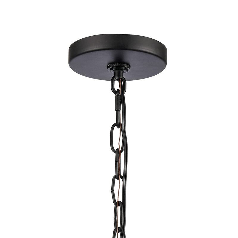 Atlas Lighting Mendoza 10.25'' Wide 3Lt Pendant, Matte Black/Clear