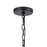 Atlas Lighting Mendoza 10.25'' Wide 3Lt Pendant, Matte Black/Clear