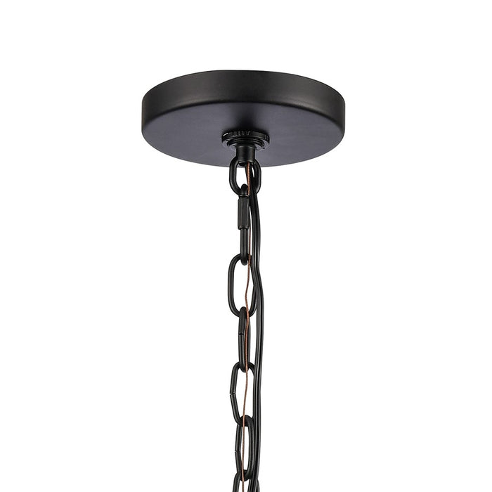 Atlas Lighting Mendoza 10.25'' Wide 3Lt Pendant, Matte Black/Clear