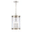 Atlas Lighting Mendoza 10.25'' Wide 3Lt Pendant, Nickel/Clear