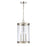 Atlas Lighting Mendoza 10.25'' Wide 3Lt Pendant, Nickel/Clear
