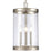 Atlas Lighting Mendoza 10.25'' Wide 3Lt Pendant, Nickel/Clear