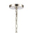 Atlas Lighting Mendoza 10.25'' Wide 3Lt Pendant, Nickel/Clear