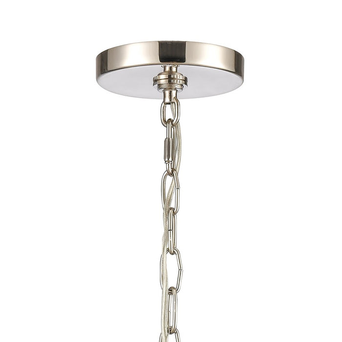 Atlas Lighting Mendoza 10.25'' Wide 3Lt Pendant, Nickel/Clear