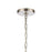 Atlas Lighting Mendoza 12.75'' Wide 4Lt Pendant, Nickel/Clear