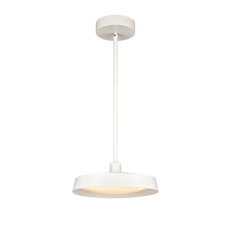 Atlas Lighting Nancy 11.75''W Integrated LED Pendant, Matte White