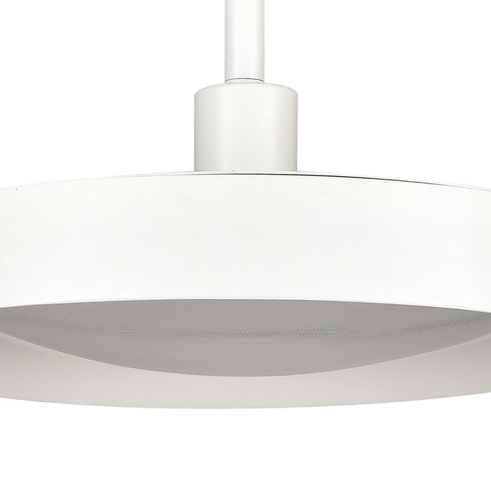 Atlas Lighting Nancy 11.75''W Integrated LED Pendant, Matte White