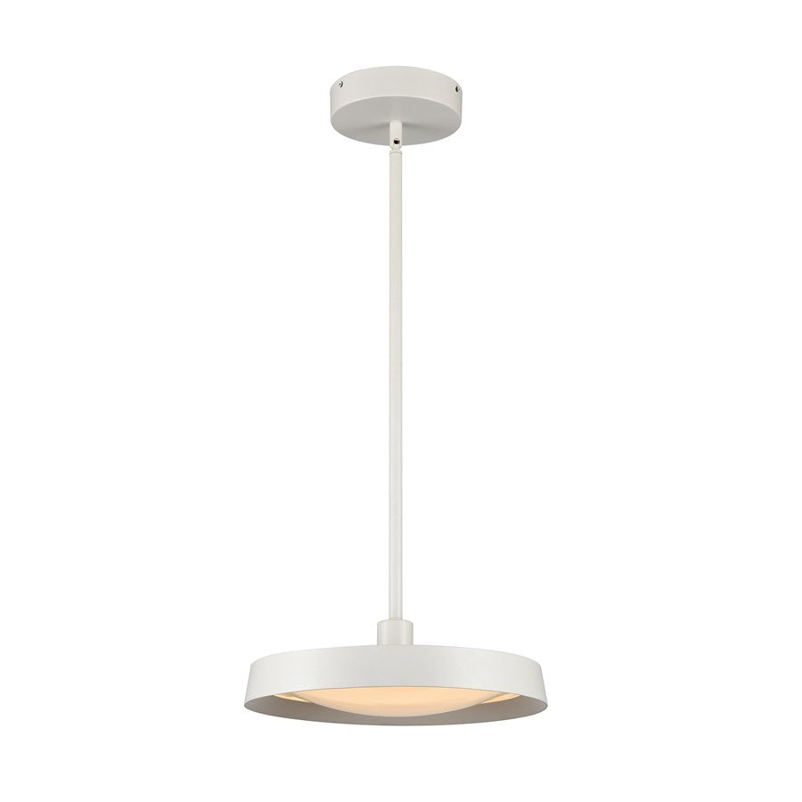 Atlas Lighting Nancy 13.75''W Integrated LED Pendant, Matte White