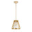 Atlas Lighting Open Louvers 10'' Wide 1Lt Pendant, Gold/Clear
