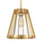 Atlas Lighting Open Louvers 10'' Wide 1Lt Pendant, Gold/Clear