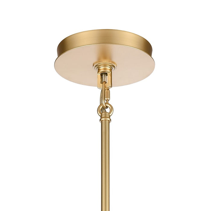 Atlas Lighting Open Louvers 10'' Wide 1Lt Pendant, Gold/Clear