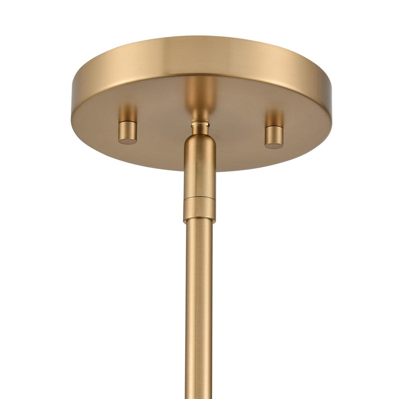 Atlas Lighting Pelham 10''W 2Lt Pendant, Satin Brass/Matte Black