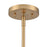 Atlas Lighting Pelham 10''W 2Lt Pendant, Satin Brass/Matte Black