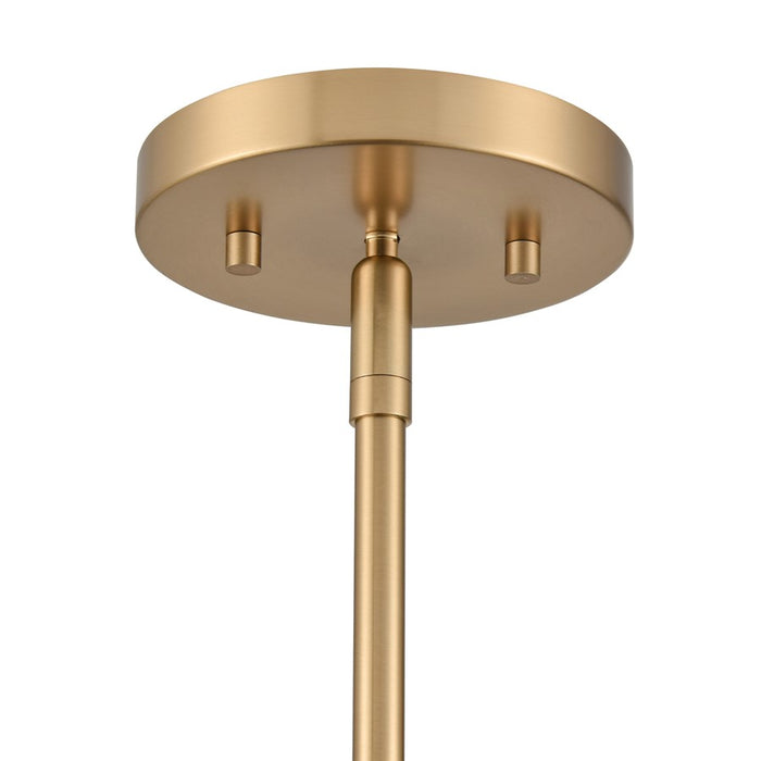Atlas Lighting Pelham 10''W 2Lt Pendant, Satin Brass/Matte Black