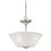 Atlas Lighting Pittman 15'' Wide 2Lt Pendant, Brushed Nickel/White