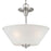 Atlas Lighting Pittman 15'' Wide 2Lt Pendant, Brushed Nickel/White