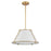 Atlas Lighting Regalia 18'' Wide 1Lt Pendant, Natural Brass/White