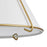 Atlas Lighting Regalia 18'' Wide 1Lt Pendant, Natural Brass/White