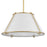 Atlas Lighting Regalia 18'' Wide 1Lt Pendant, Natural Brass/White