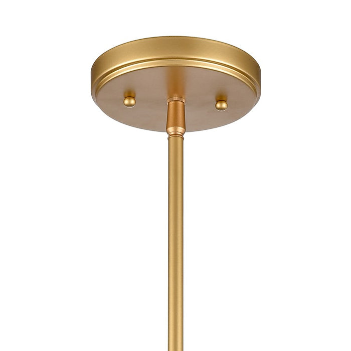 Atlas Lighting Regalia 18'' Wide 1Lt Pendant, Natural Brass/White