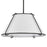 Atlas Lighting Regalia 18''W 1Lt Pendant, Oil Rubbed Bronze/White