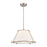 Atlas Lighting Regalia 18'' Wide 1Lt Pendant, Satin Nickel/White