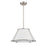 Atlas Lighting Regalia 18'' Wide 1Lt Pendant, Satin Nickel/White