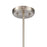 Atlas Lighting Regalia 18'' Wide 1Lt Pendant, Satin Nickel/White