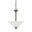 Atlas Lighting Riva 16'' Wide 3Lt Pendant, Painted Bronze/White