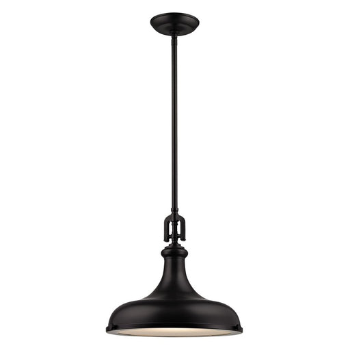 Atlas Lighting Rutherford 15'' Wide 1Lt Pendant, Bronze/Bronze