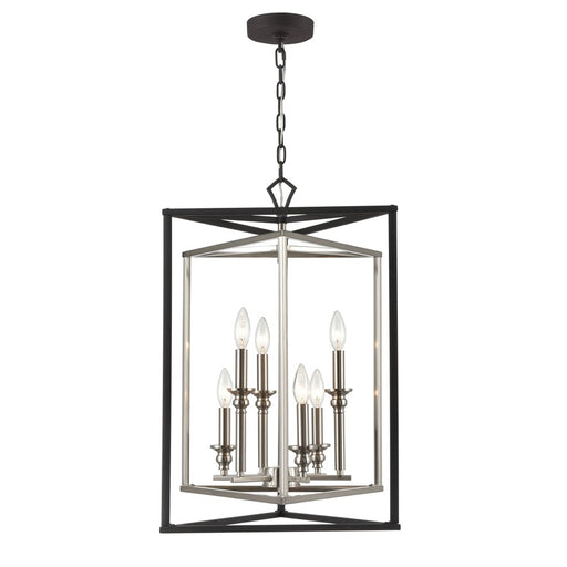 Atlas Lighting Salinger 19'' Wide 6Lt Pendant, Charcoal