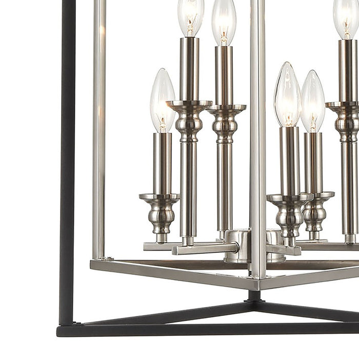 Atlas Lighting Salinger 19'' Wide 6Lt Pendant, Charcoal