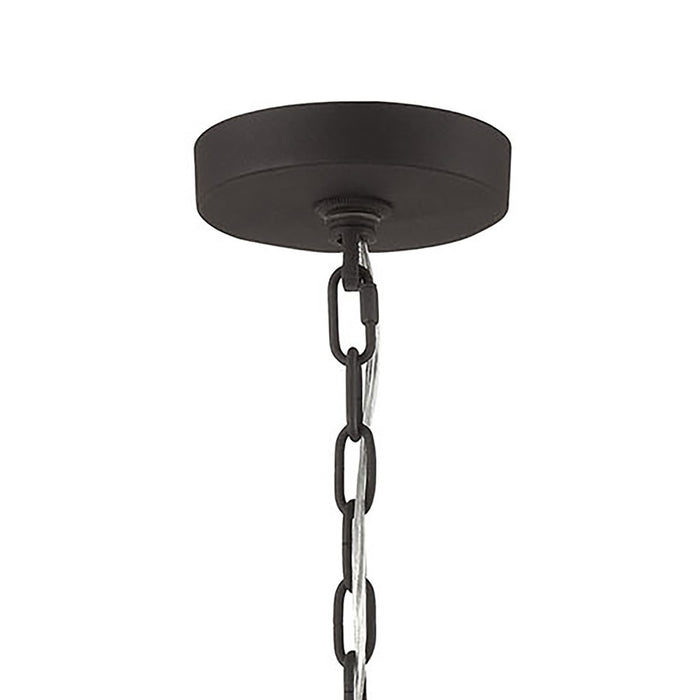 Atlas Lighting Salinger 19'' Wide 6Lt Pendant, Charcoal