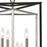 Atlas Lighting Salinger 19'' Wide 6Lt Pendant, Charcoal
