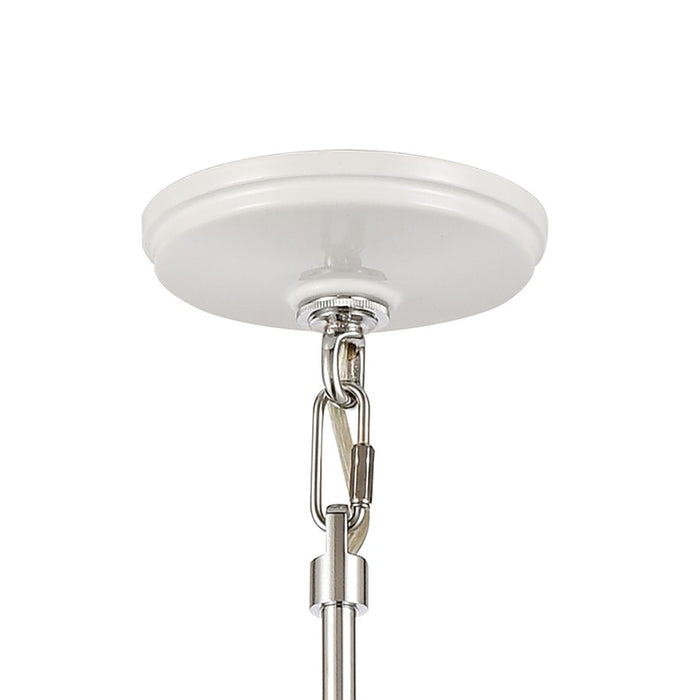 Atlas Lighting Seaway Passage 14'' Wide 1Lt Pendant, White/Clear