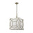 Atlas Lighting Shaftsbury Square 14''W 3Lt Pendant, Silver/White