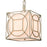 Atlas Lighting Shaftsbury Square 14''W 3Lt Pendant, Silver/White