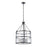 Atlas Lighting Solace 18'' Wide 5Lt Pendant, Matte Black/Clear