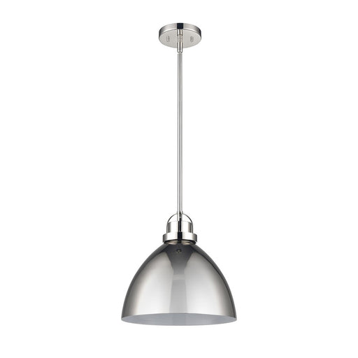Atlas Lighting Somerville 12'' Wide 1Lt Pendant, Nickel/Nickel
