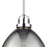 Atlas Lighting Somerville 12'' Wide 1Lt Pendant, Nickel/Nickel